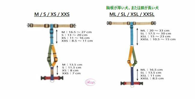 ハキハナ社製ハーネス【H】【XLサイズ】イタリア製 愛犬 犬用 軽量 胴輪 5年保証【全国送料200円】【アキアーナハーネス】